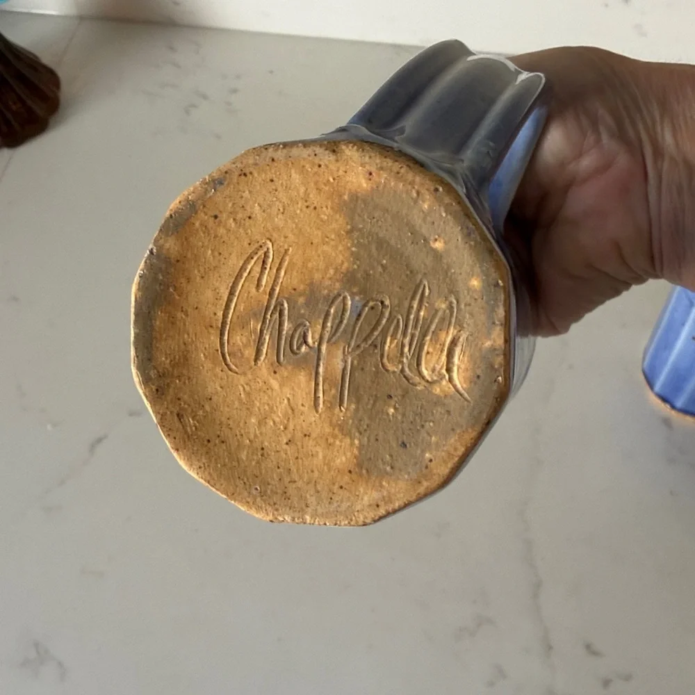 Vintage Chappelle Pottery Mugs Set of 2 Signed - Picture 12 of 13